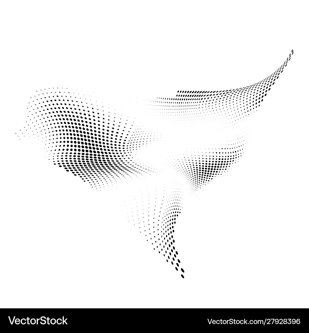 Dynamic Halftone Wave Motion vector image