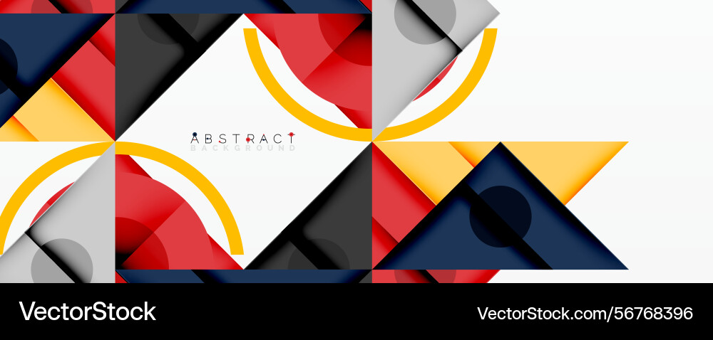 Geometric shapes overlap creating dynamic Geometric shapes overlap creating dynamic Vector Image