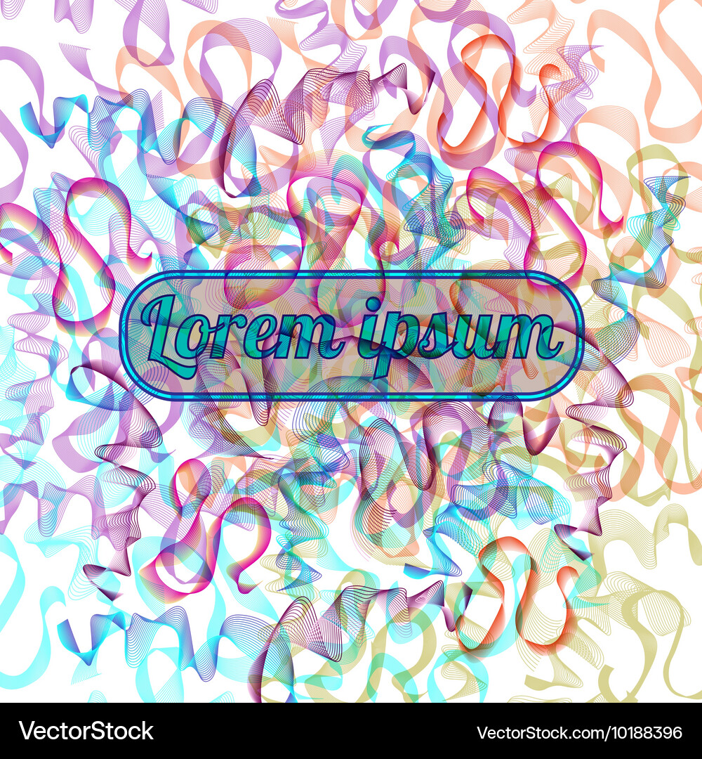 Line wawes abstract background Vector Image