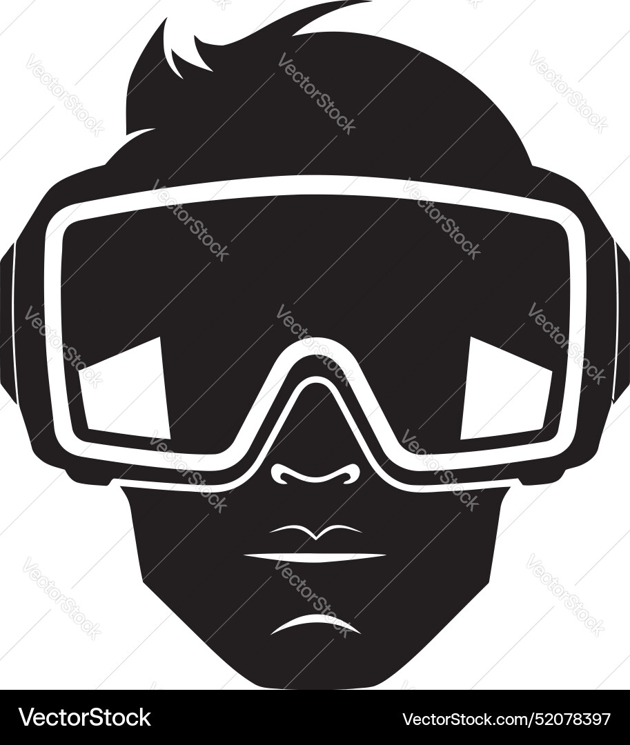 Digital Dreamscape Vr Goggles Iconic Design Vector Image