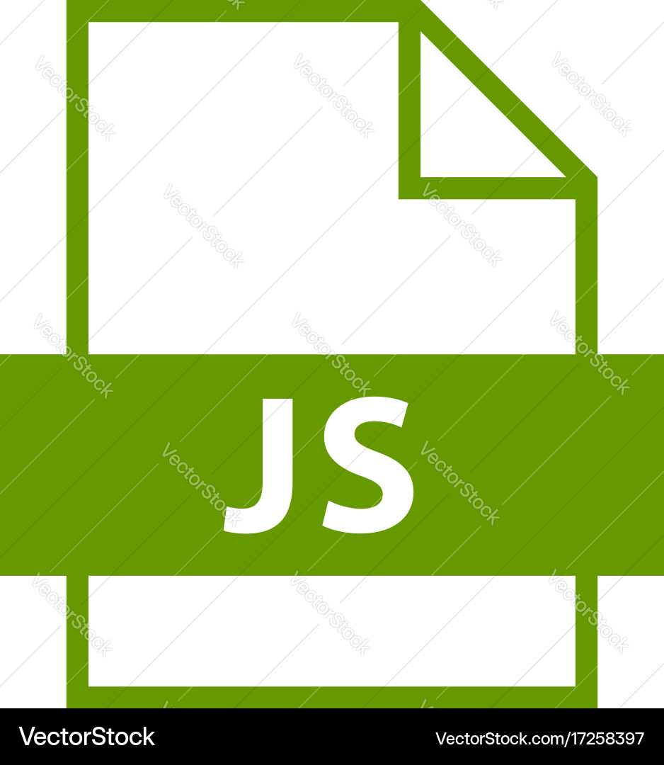 File name extension js type vector image