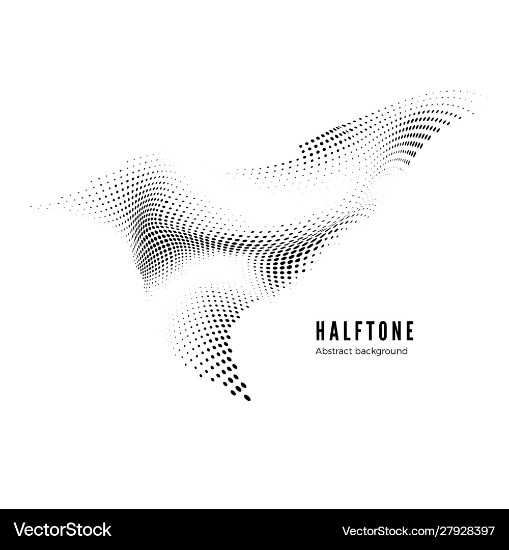 Halftone design element motion effect abstract Halftone design element motion effect abstract vector image