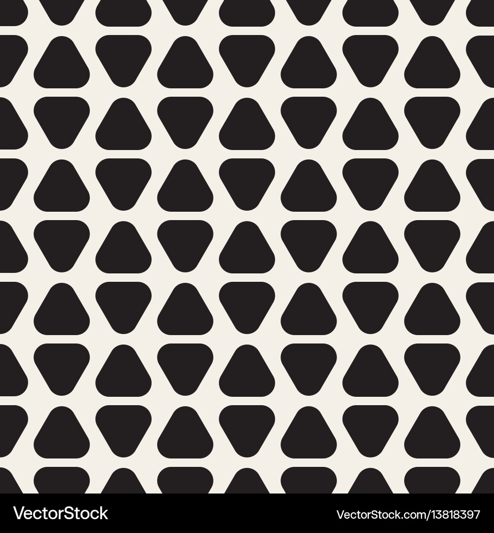 Monochrome Triangle Pattern vector image