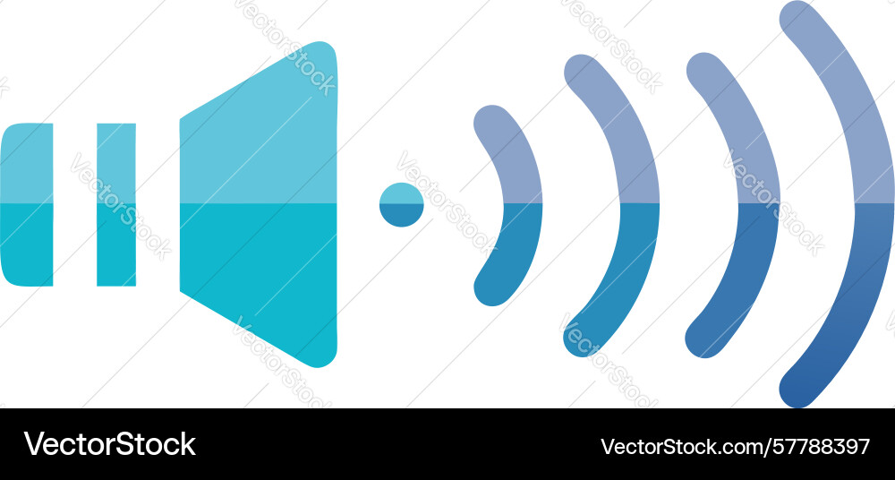 Muted speaker icon with sound waves temporary Vector Image