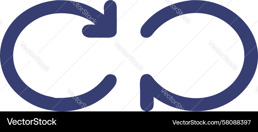 Reload Arrow Icon - Digital Refresh Vector Image