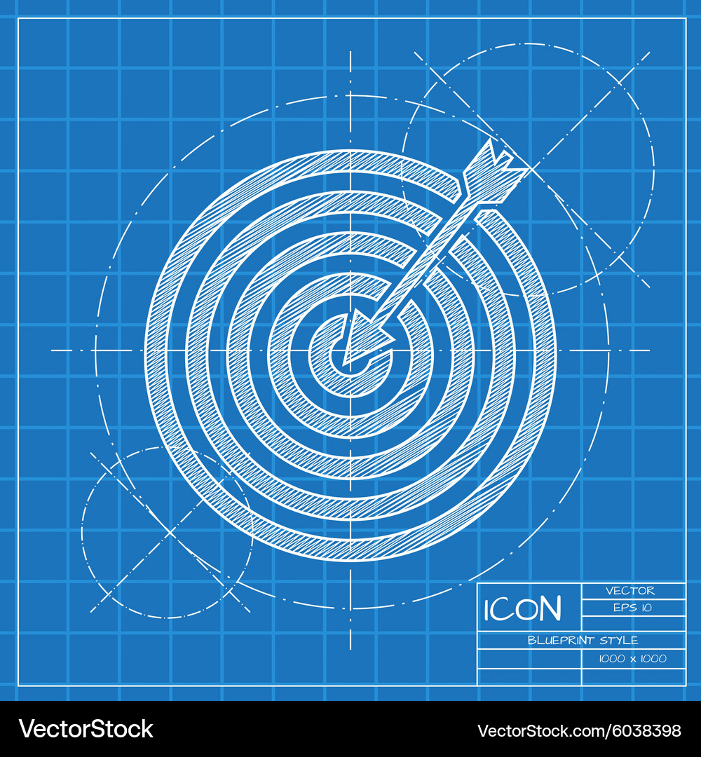 Target with dart icon eps10 Vector Image