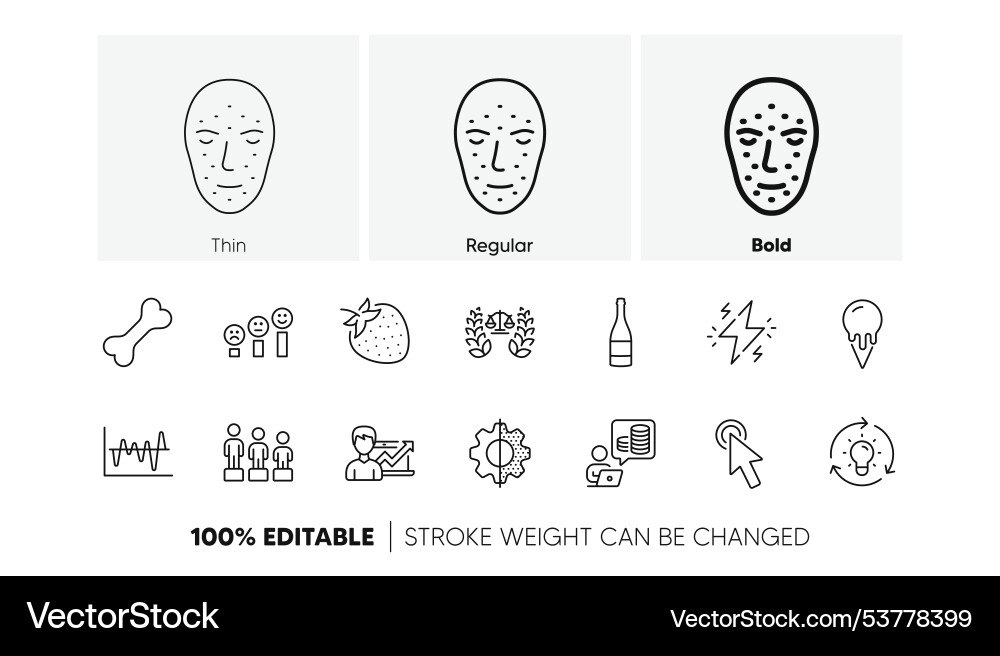 Cursor success business and champagne bottle line Vector Image