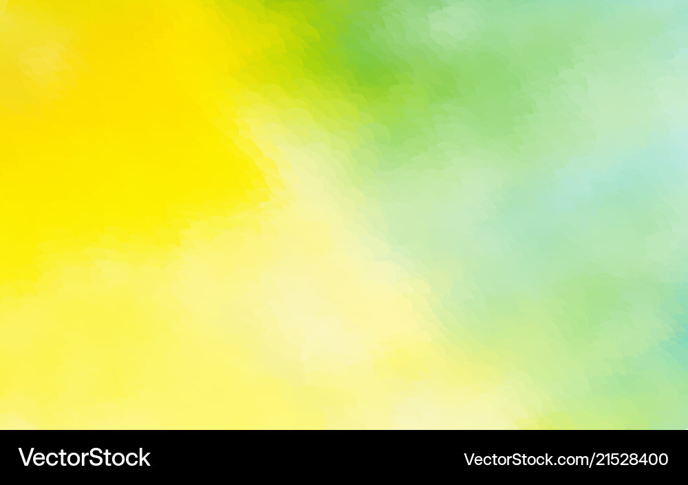 Abstract yellow green watercolor background Vector Image
