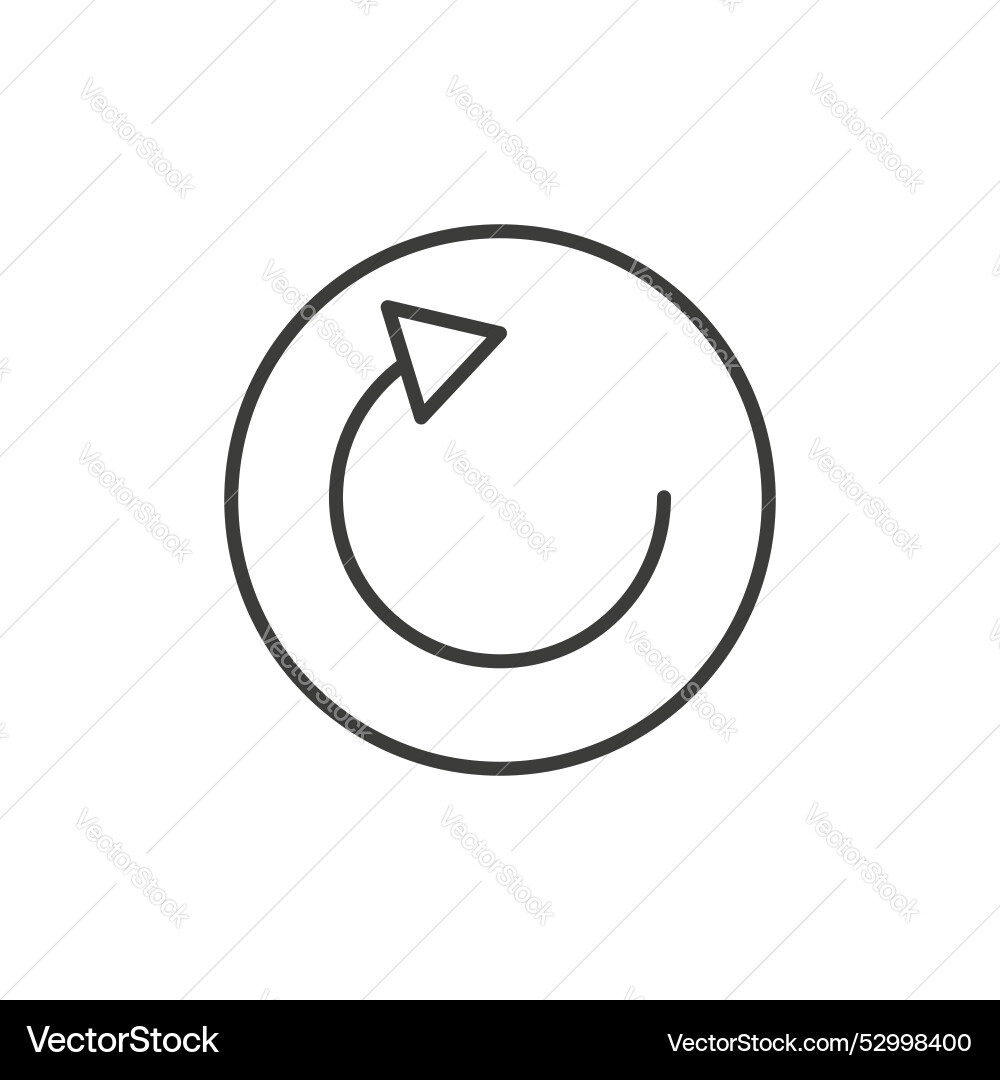 Refresh icon set rotation arrow symbol repeat Vector Image