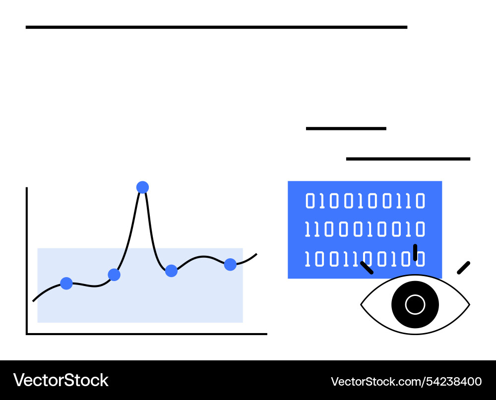 Visualizing data analytics with graphs and code Visualizing data analytics with graphs and code Vector Image