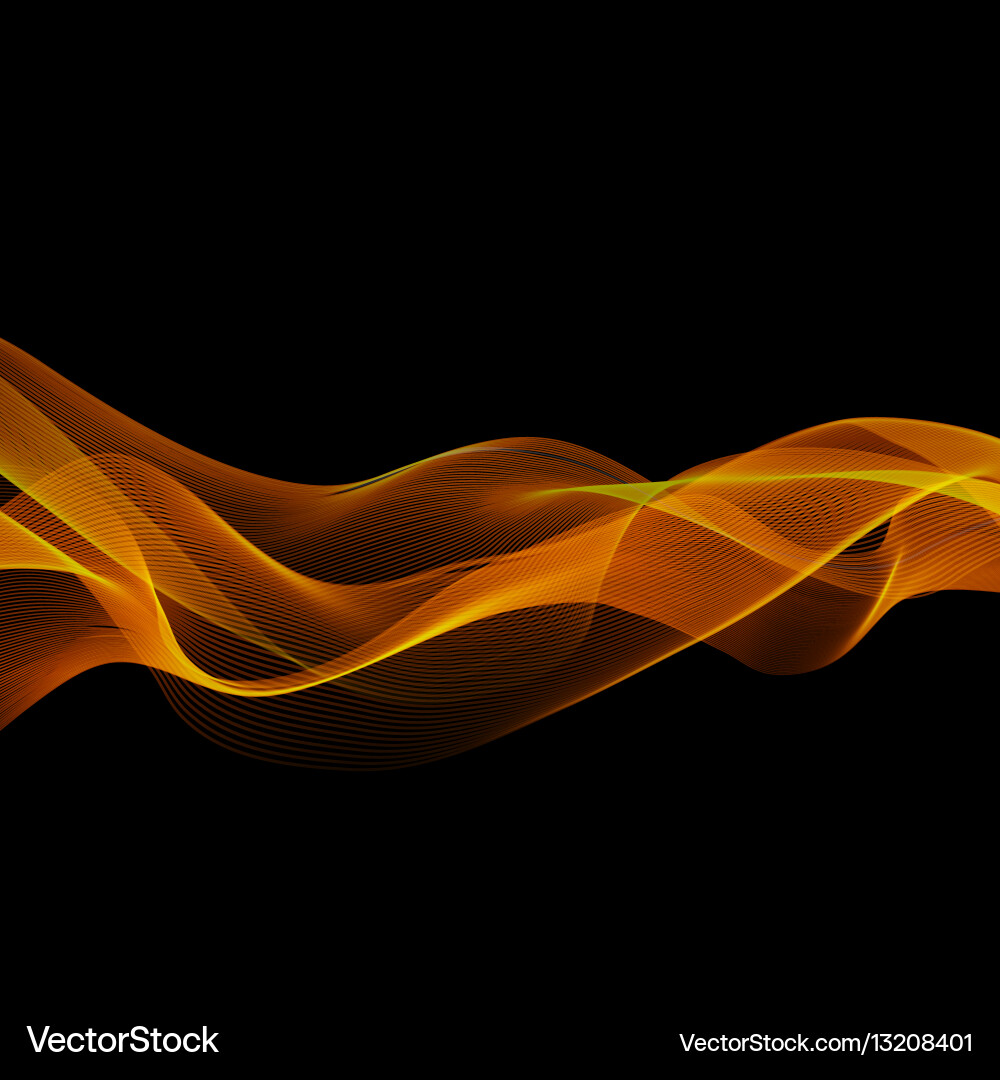 Abstract color wave design element vector image