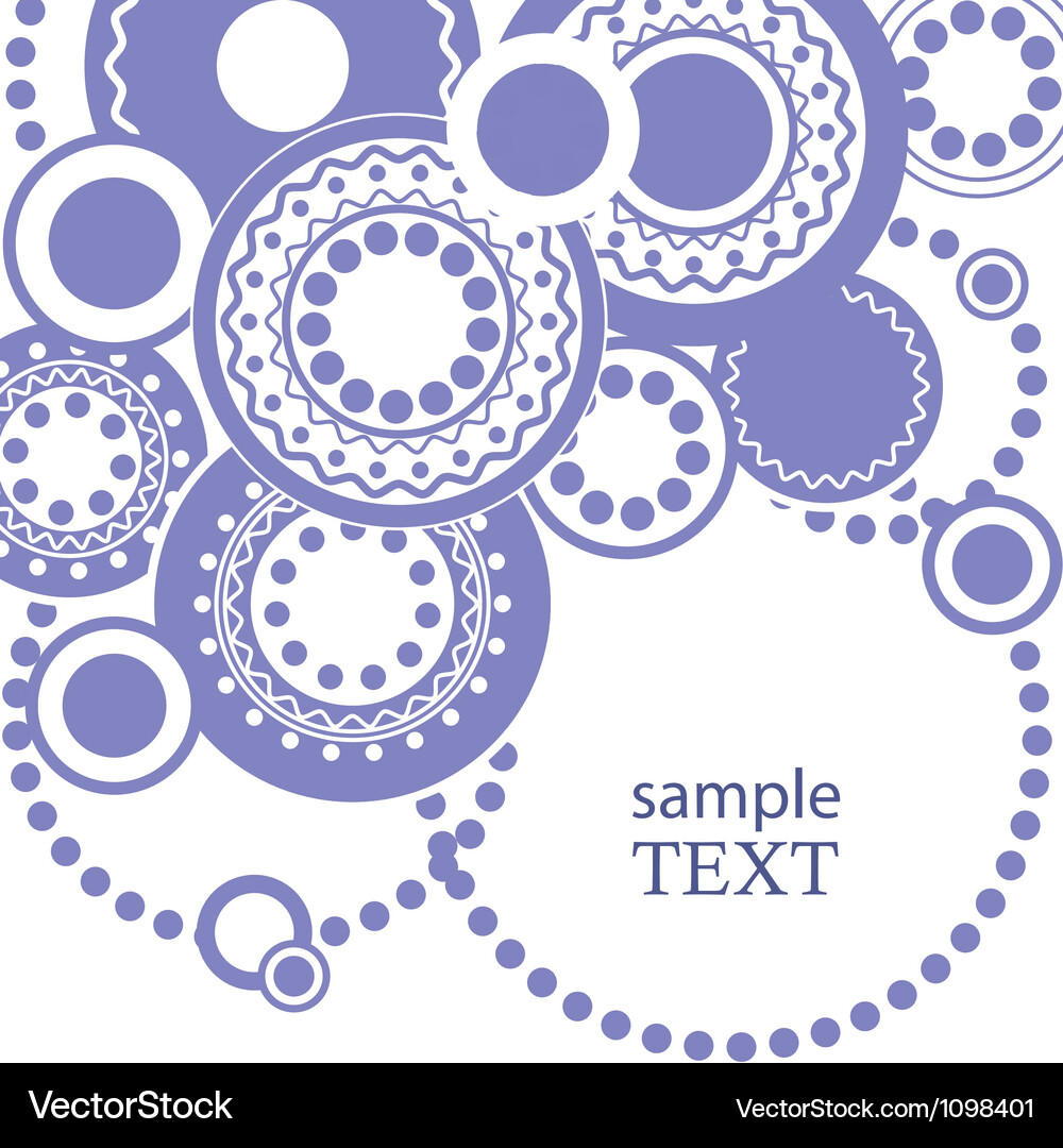 Abstract pattern for text with circles Vector Image