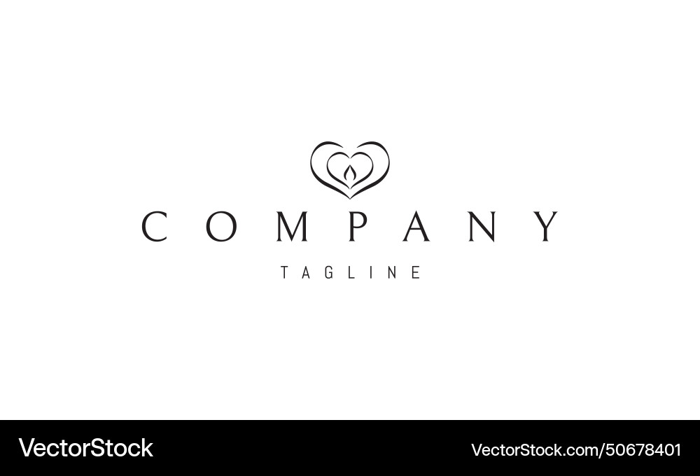 Logo design with an abstract image vector image