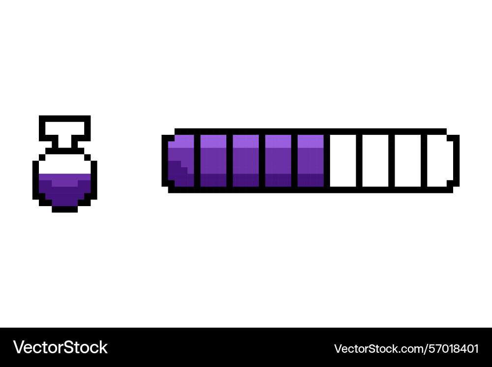 Pixel Spiel ui Element die interaktive Pixel Spiel ui Element die interaktive Vektorbild