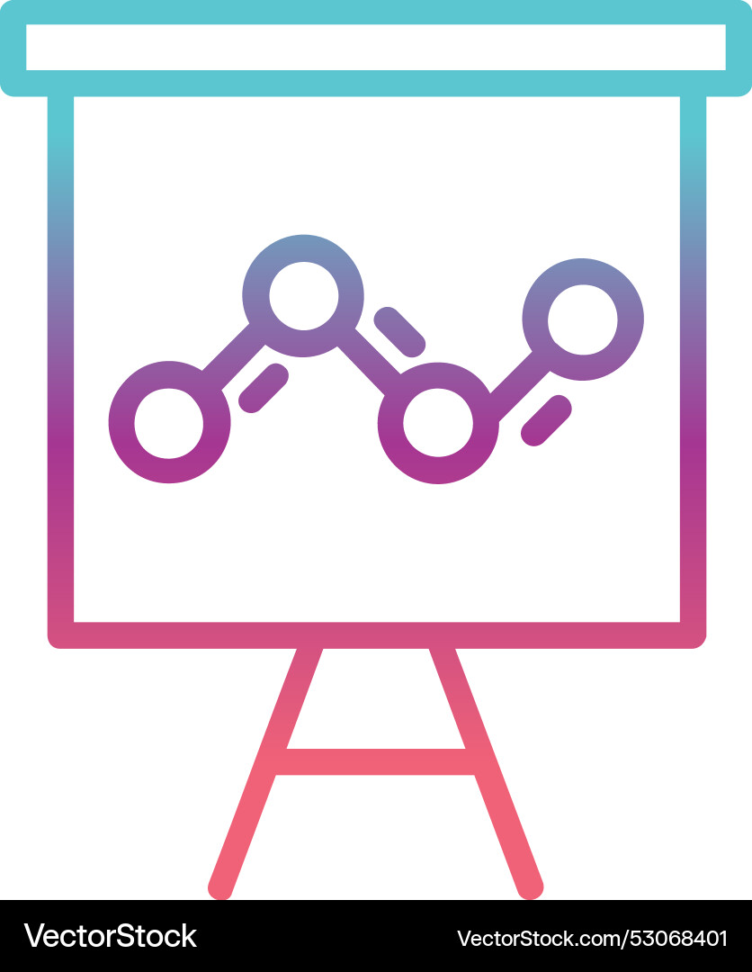 Presentation line gradient design Vector Image