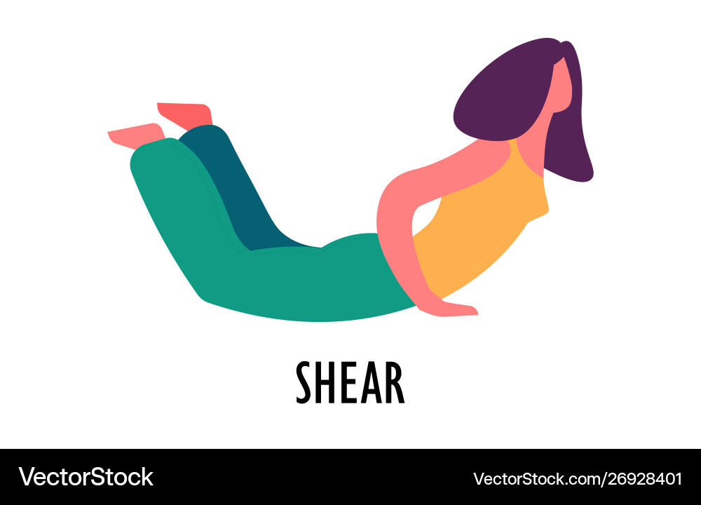 Shear Position Yoga Pose oder Asana Sport Shear Position Yoga Pose oder Asana Sport vektorbild