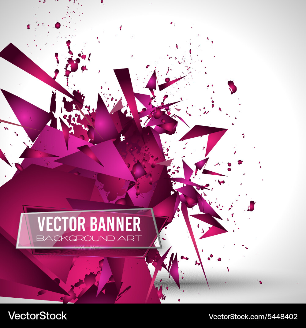 Abstract Shape Explosion Background vector image