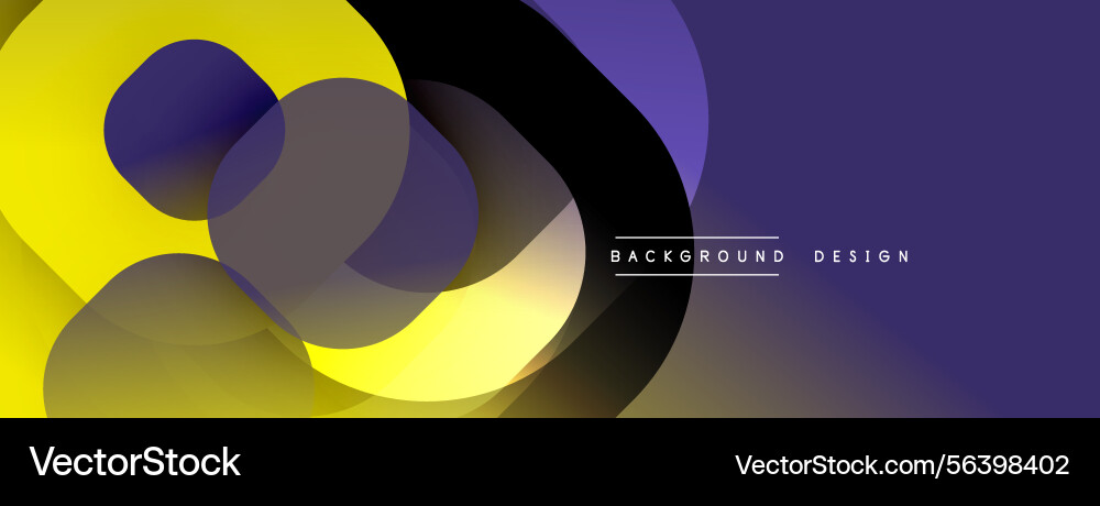 Abstract shapes overlap creating vibrant color Abstract shapes overlap creating vibrant color Vector Image