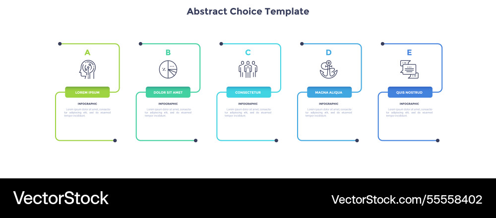 Modern infographic template Modern infographic template Vector Image