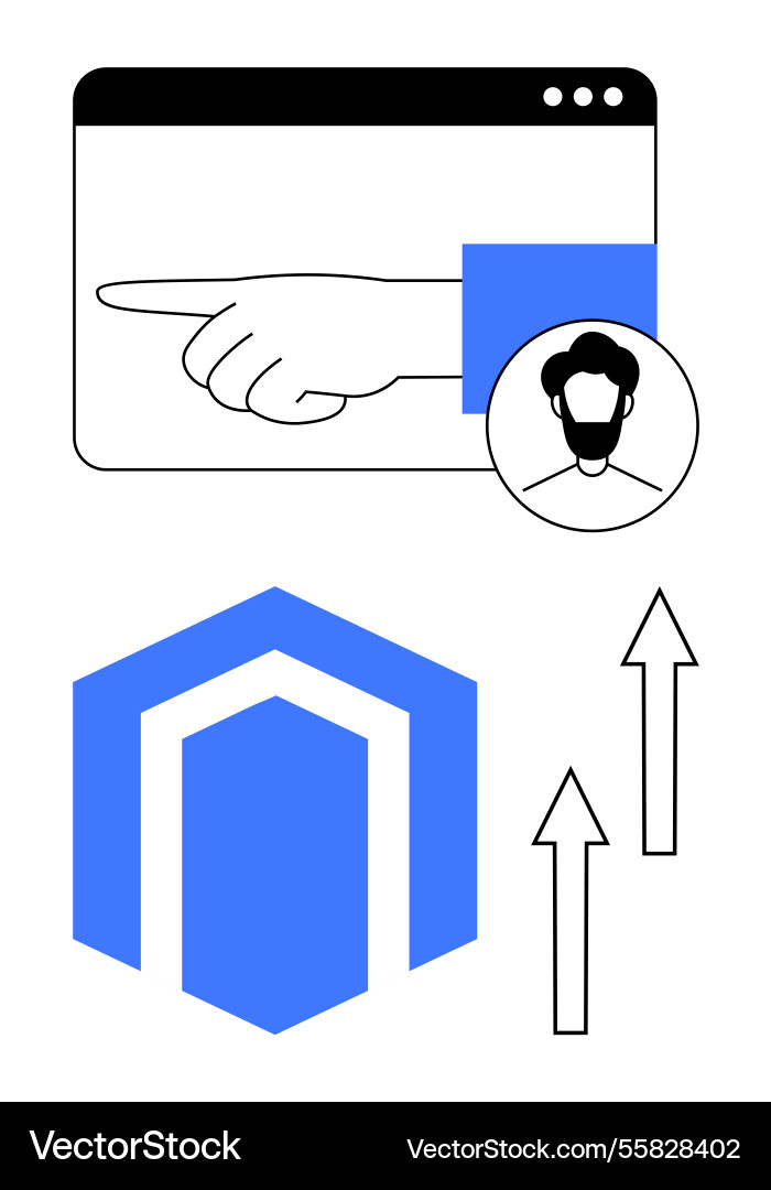 Navigating user profiles and growth with modular Navigating user profiles and growth with modular Vector Image
