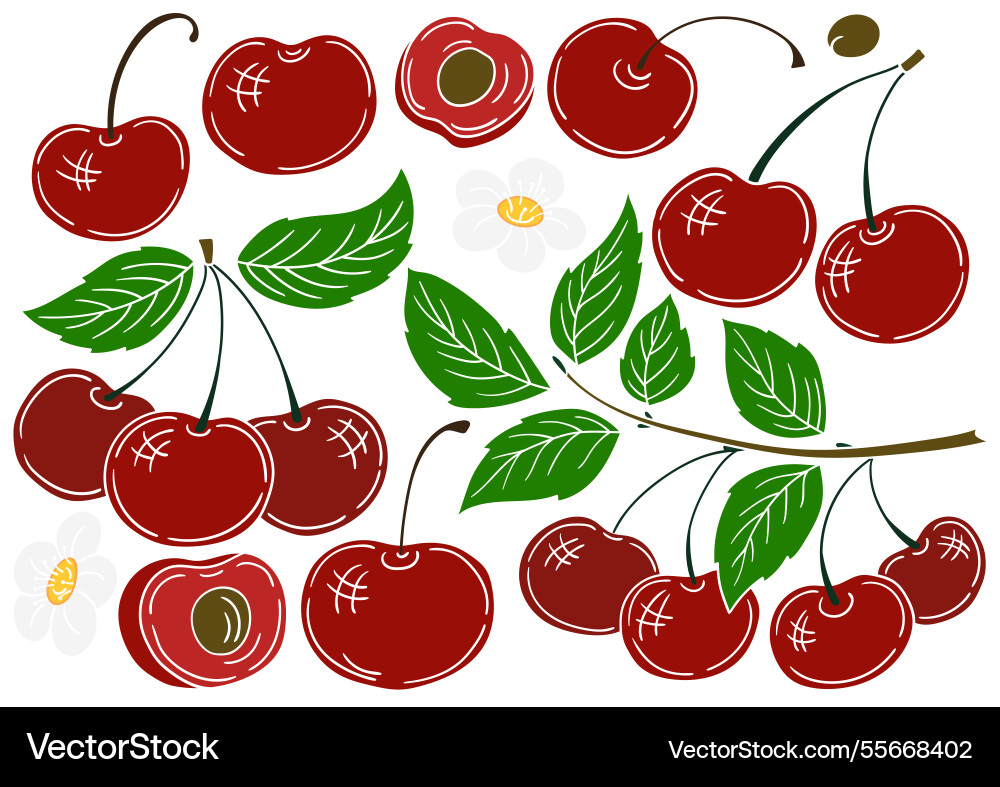 Set of color in hand draw style Set of color in hand draw style vector image