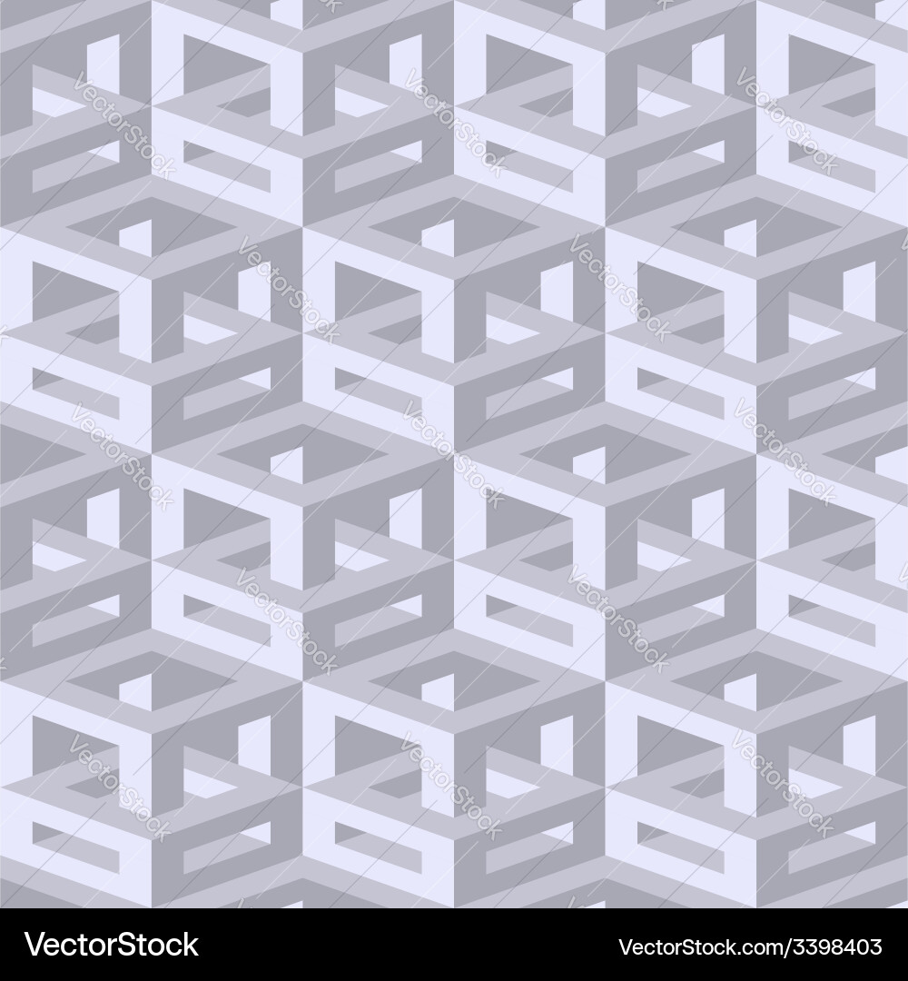 Isometric 3D Abstract Pattern vector image