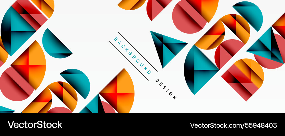 Minimal geometric abstract background circle Minimal geometric abstract background circle vector image