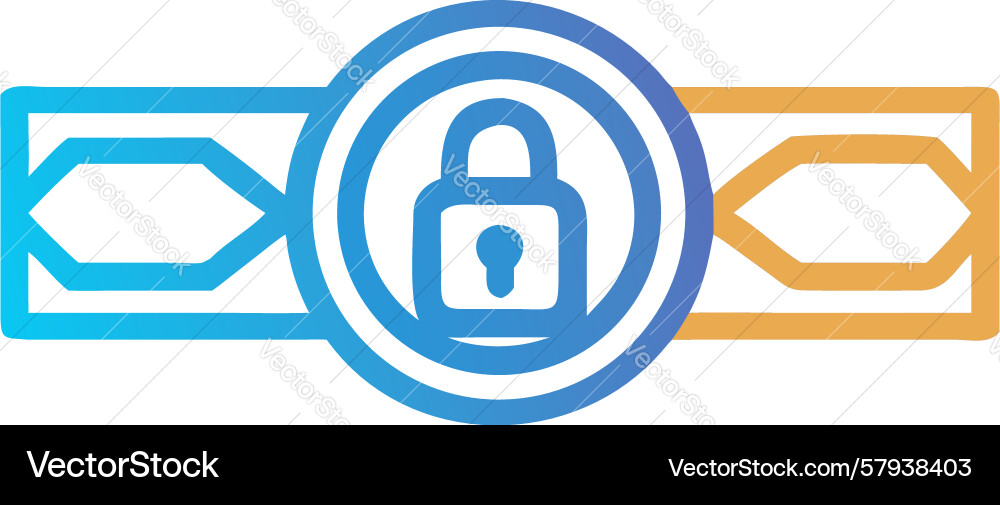 Secure Document Lock Icon Vector Image