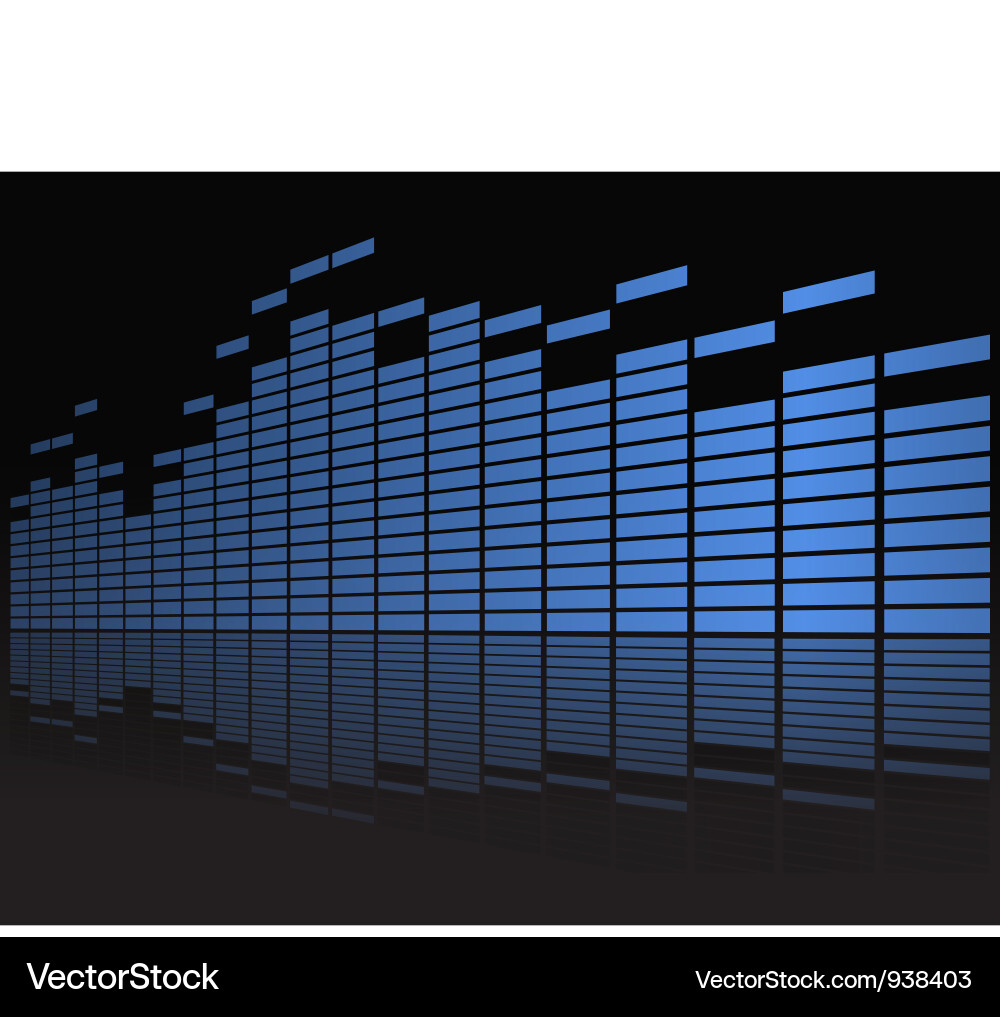 Sound Equalizer Display vector image
