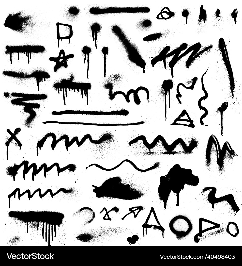 Aerosol Paint Splatter Vector Images (over 960)