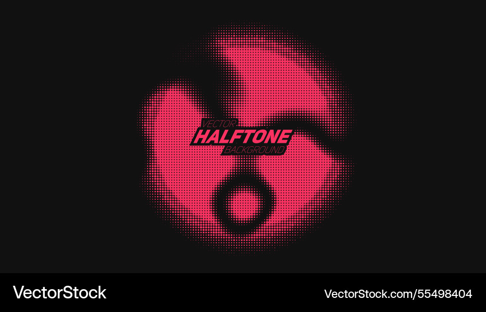 Abstract torn red halftone distorted sphere Abstract torn red halftone distorted sphere vector image