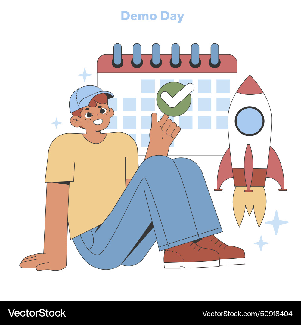 Demo day concept Vector Image