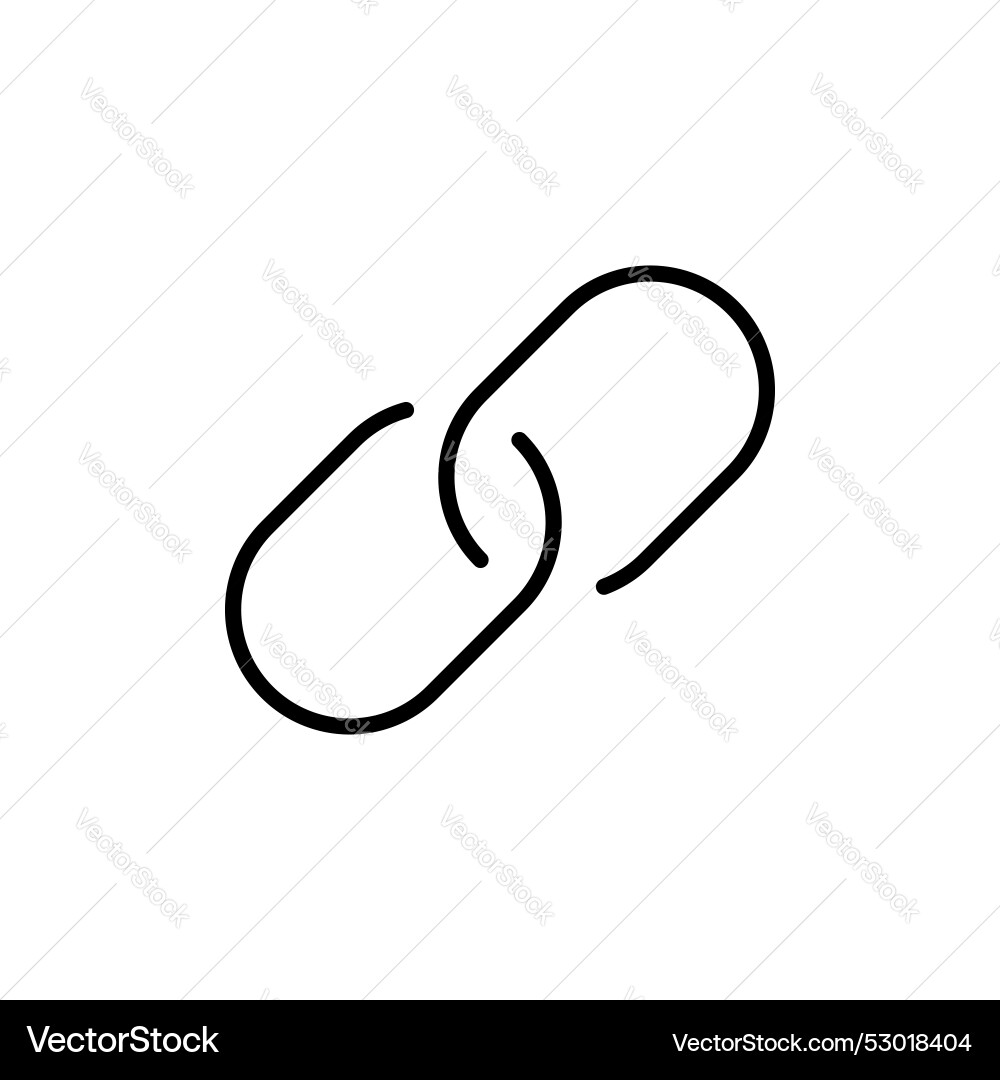 Link icon set web hyperlink sign strength symbol Vector Image