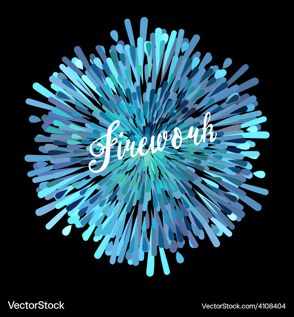 Pattern with stylized fireworks and party Vector Image
