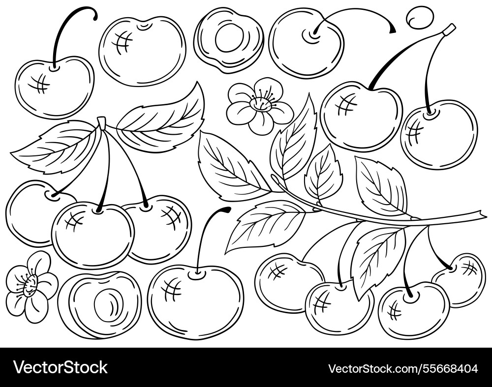 Set of color in hand draw style Set of color in hand draw style vector image
