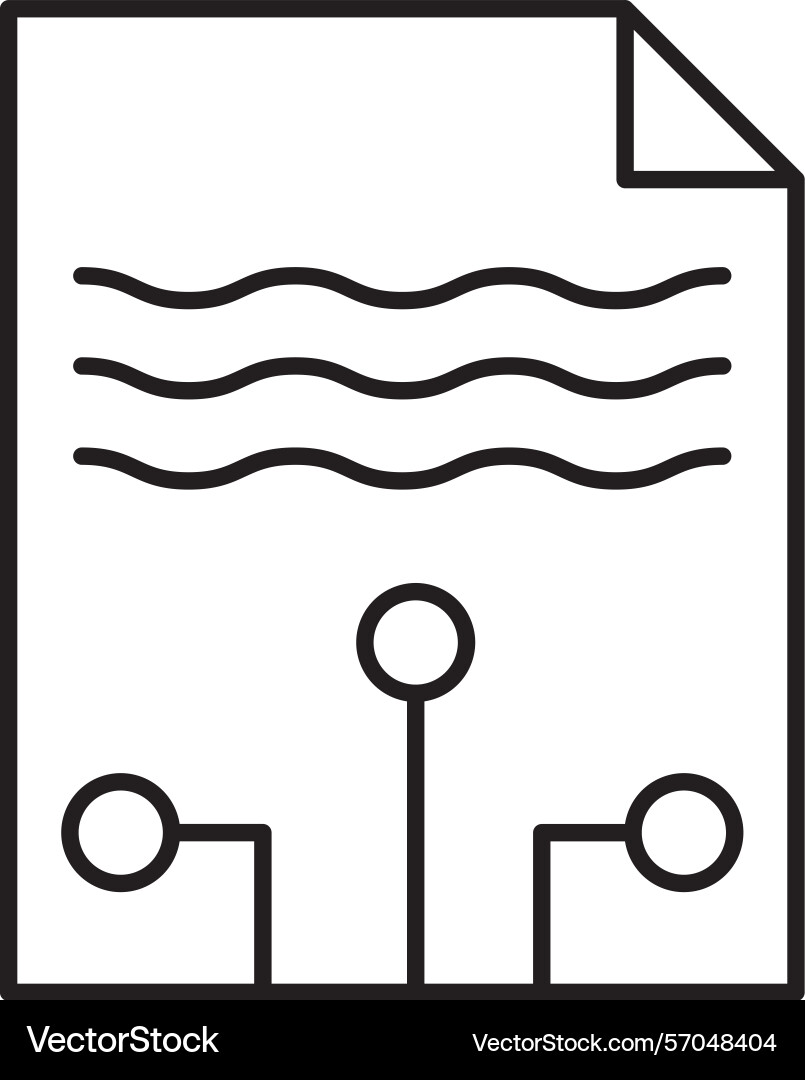 Smart contracts line icon design Vector Image