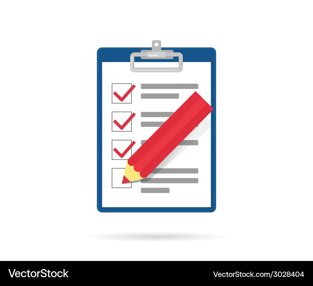 Task List Icon - Checkmark vector image