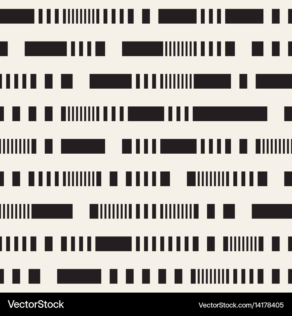 Dashed Lines Pattern - Monochrome vector image