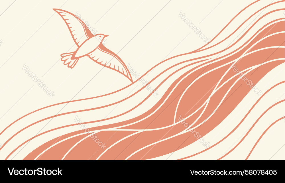 Dynamic Abstract Flow Lines Vector Image