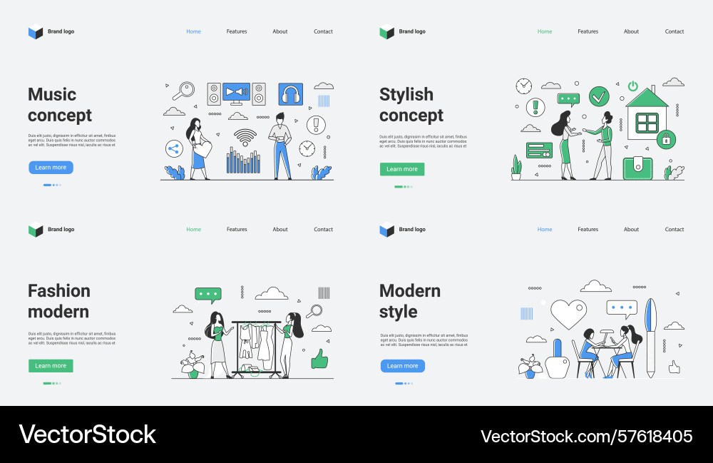 Explore the innovative and dynamic web template Explore the innovative and dynamic web template Vector Image