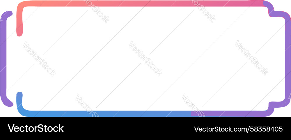 Gradient Rounded Frame Vector Image