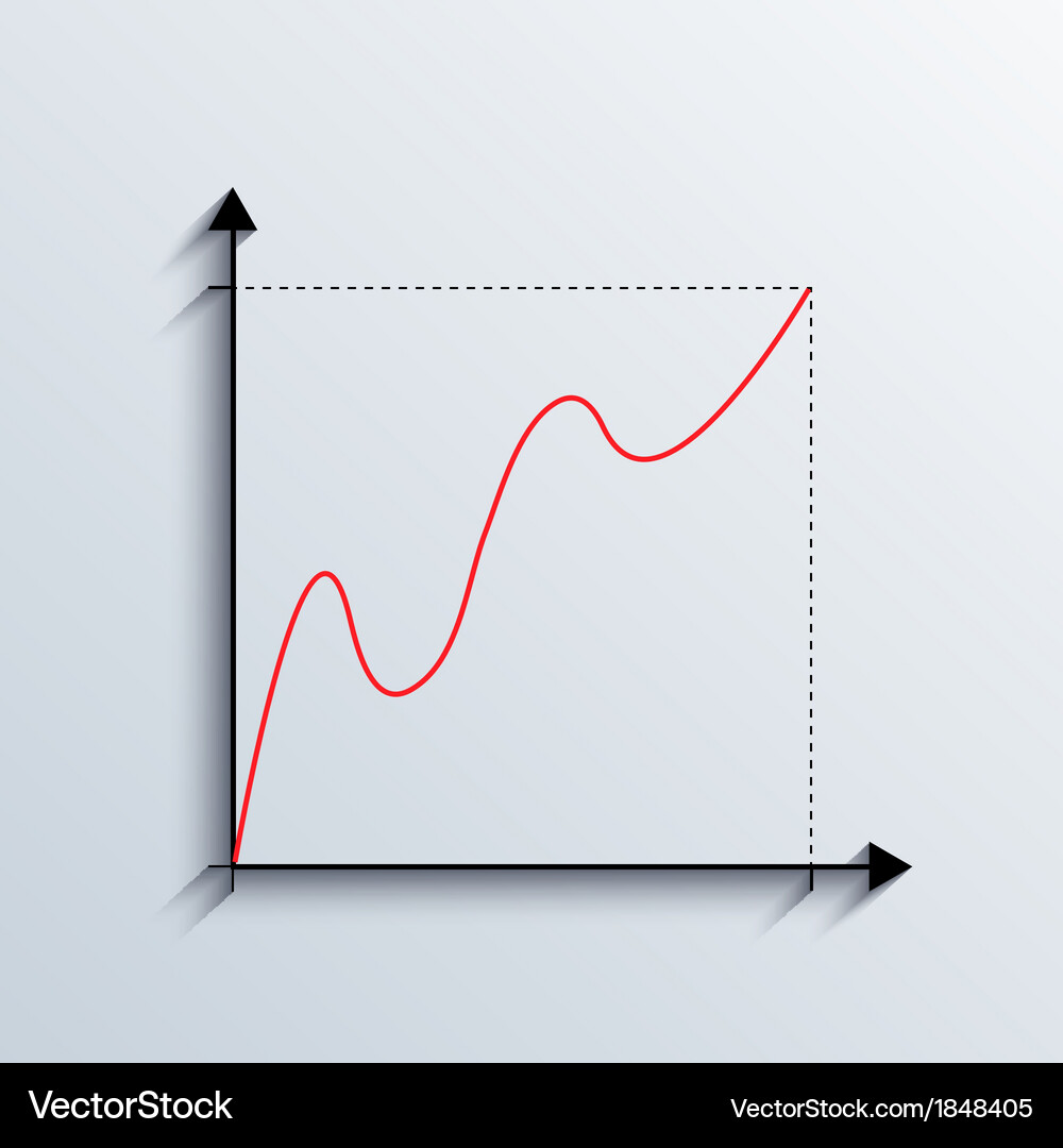 Graph background Vector Image