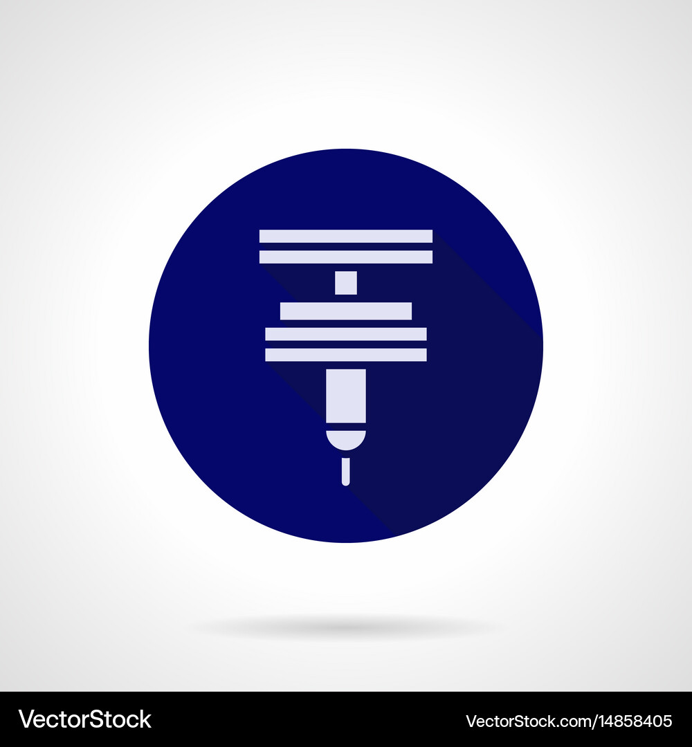 Plasma cutting flat round icon – Royalty-Free Vector | VectorStock
