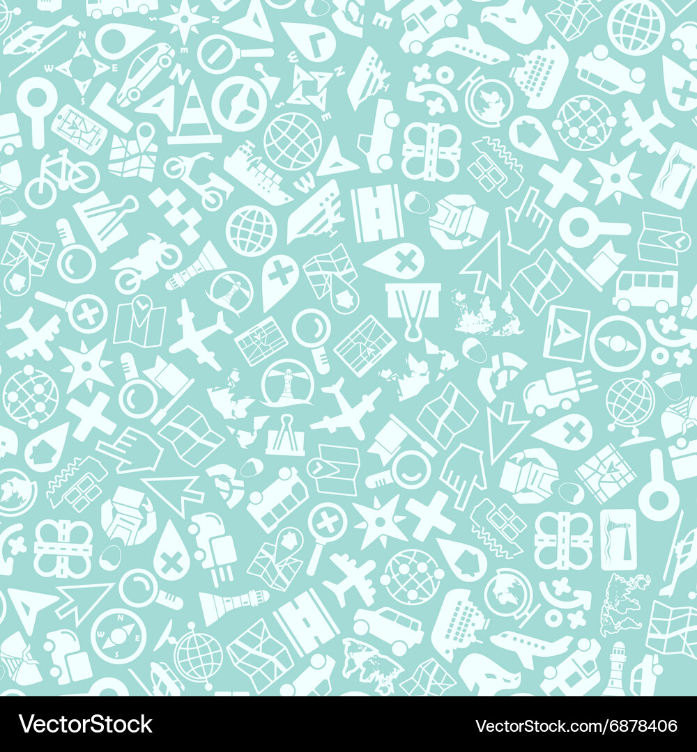 Background of the navigation icons Vector Image
