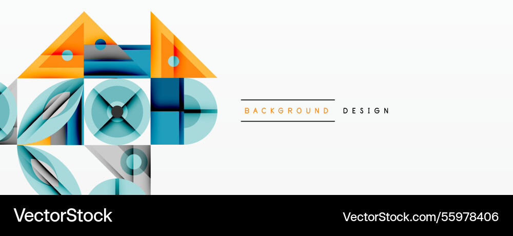 Geometric abstract composition with intersecting Geometric abstract composition with intersecting Vector Image