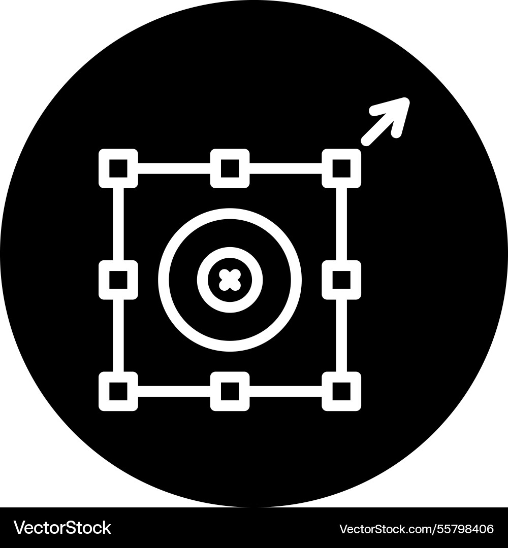 Resize option icon design Vector Image