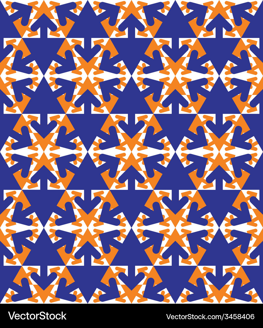 Symmetric colorful textured endless pattern Vector Image