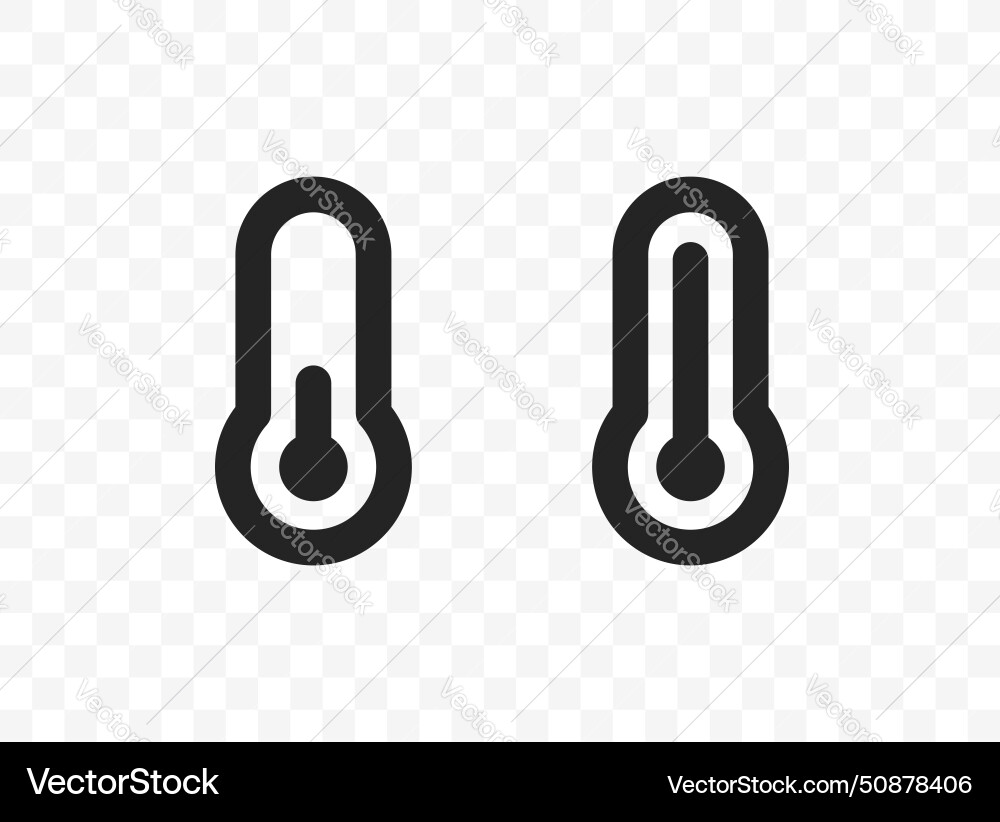 Thermometer linear design Thermometer linear design vector image