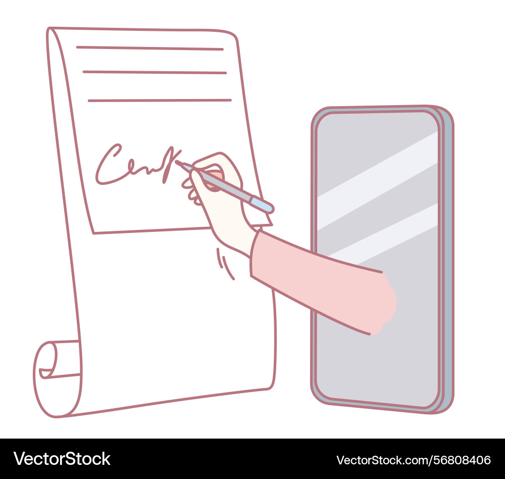 Utilizing and verifying digital signatures via Vector Image