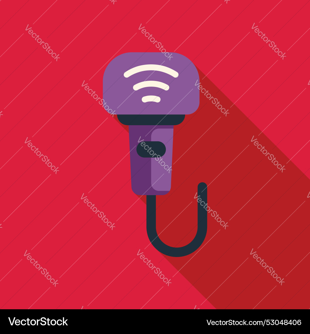 Wireless barcode scanner sending data wirelessly Wireless barcode scanner sending data wirelessly Vector Image